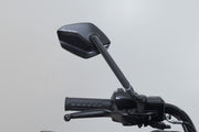 SW-Motech Sport Mirror Set Short Arm - Black, Side View