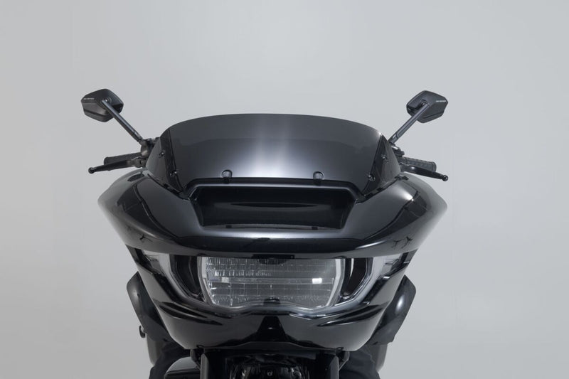 SW-Motech Sport Mirror Set Short Arm - Black, Side View