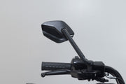 SW-Motech Sport Mirror Set Short Arm - Black, Side View