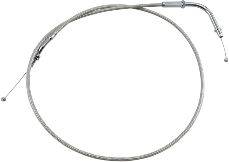 Motion Pro Armor Coat Stainless Steel Throttle/Idle Cable for Cruisers - +15,2 cm (6") - Chrome - 65-0263
