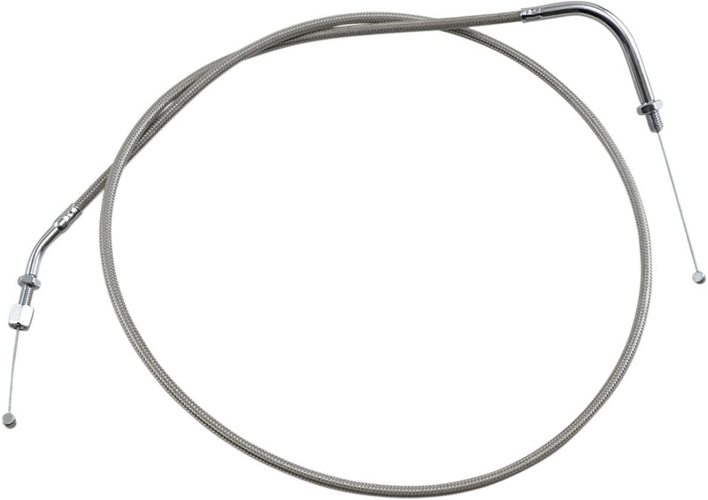 Motion Pro Armor Coat Stainless Steel Throttle/Idle Cable for Cruisers - +15,2 cm (6") - Chrome - 65-0264