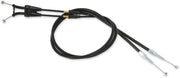 Moose Offroad Hard-parts Black Vinyl Throttle Cable - Black, Flat - 45-1013