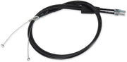 Moose Offroad Hard-parts Black Vinyl Throttle Cable - Black, Flat - 45-1020