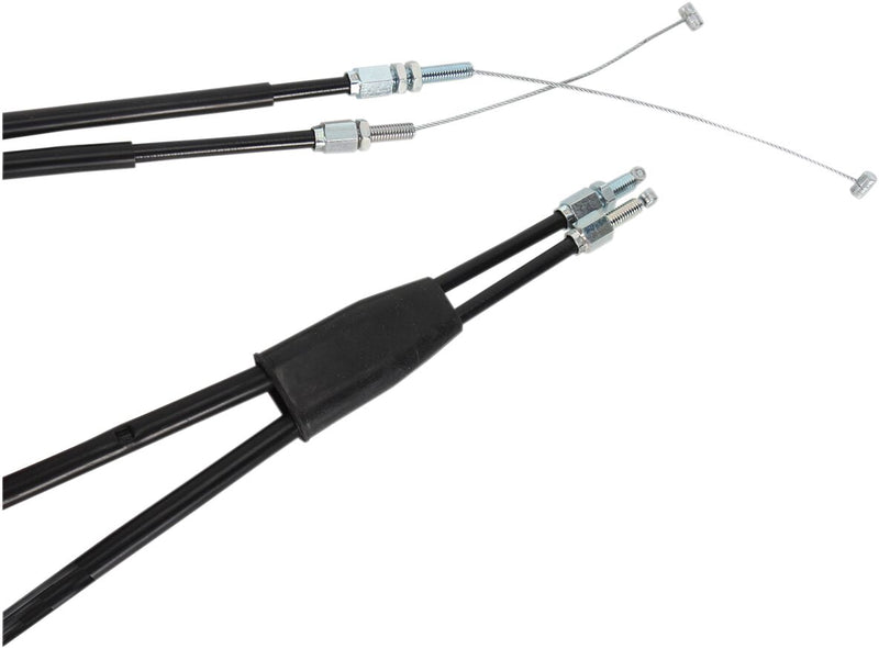 Moose Offroad Hard-parts Black Vinyl Throttle Cable - Black, Flat - 45-1020