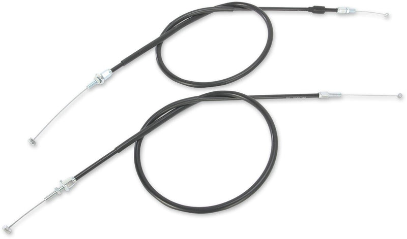 Moose Offroad Hard-parts Black Vinyl Throttle Cable - Black, Flat - 45-1021