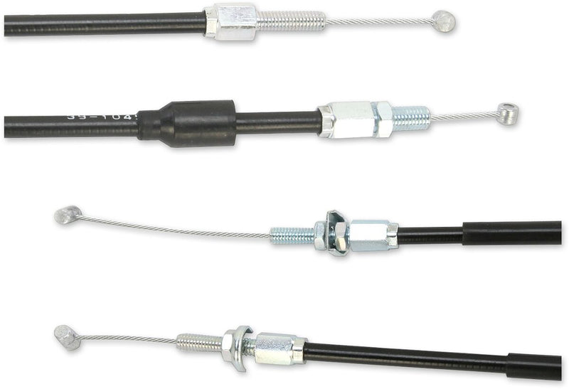 Moose Offroad Hard-parts Black Vinyl Throttle Cable - Black, Flat - 45-1021