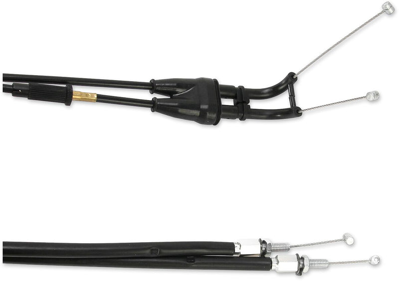 Moose Offroad Hard-parts Black Vinyl Throttle Cable - Black, Flat - 45-1032