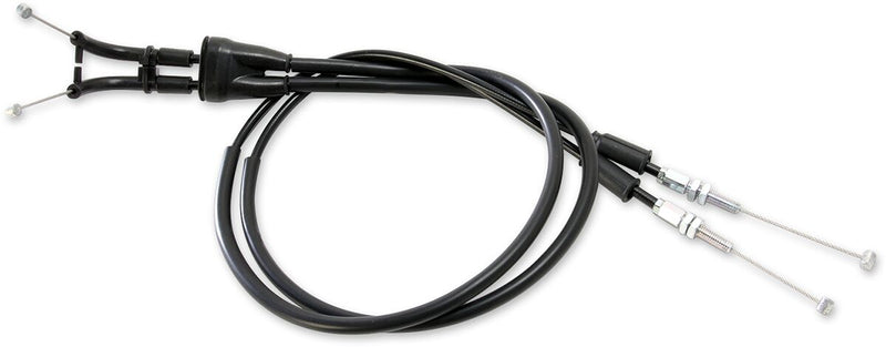 Moose Offroad Hard-parts Black Vinyl Throttle Cable - Black, Flat - 45-1043