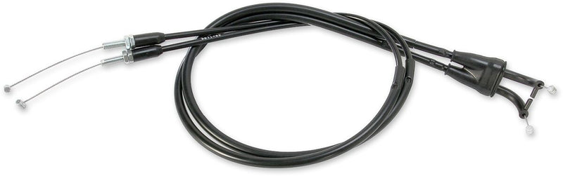 Moose Offroad Hard-parts Black Vinyl Throttle Cable - Black, Flat - 45-1045