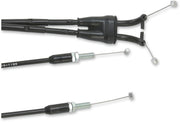 Moose Offroad Hard-parts Black Vinyl Throttle Cable - Black, Flat - 45-1045