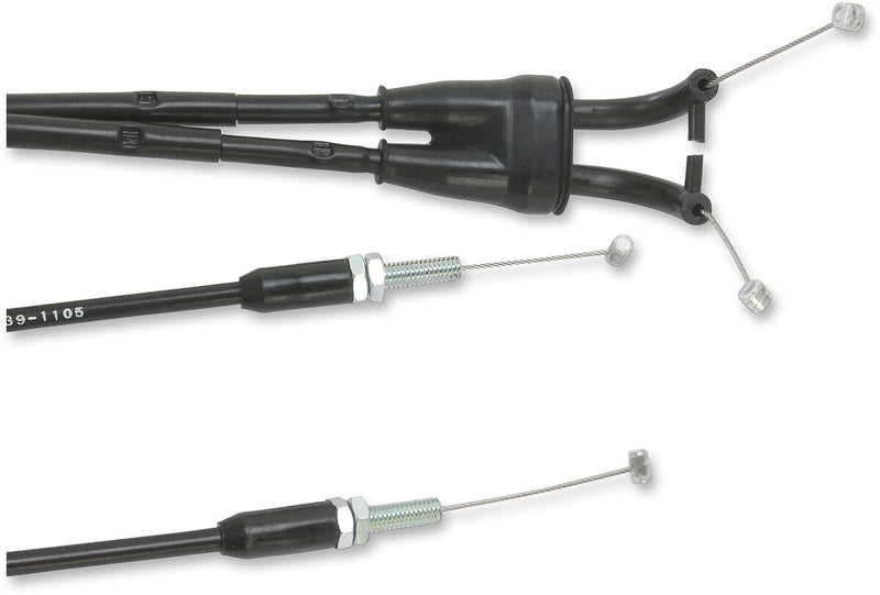 Moose Offroad Hard-parts Black Vinyl Throttle Cable - Black, Flat - 45-1045