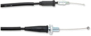 Moose Offroad Hard-parts Black Vinyl Throttle Cable - Black, Flat - 45-1046