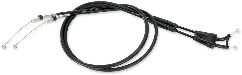 Moose Offroad Hard-parts Black Vinyl Throttle Cable - Black, Flat - 45-1053