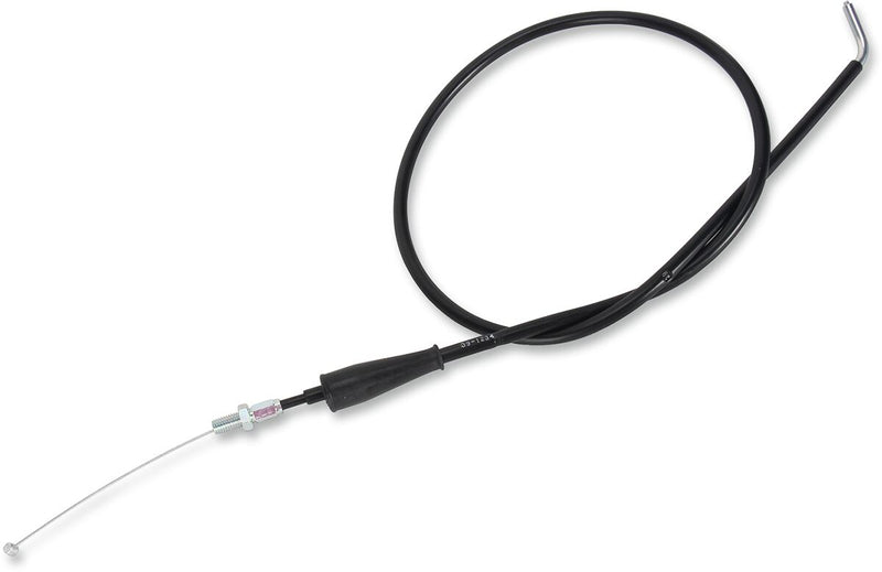 Moose Offroad Hard-parts Black Vinyl Throttle Cable - Black, Flat - 45-1121