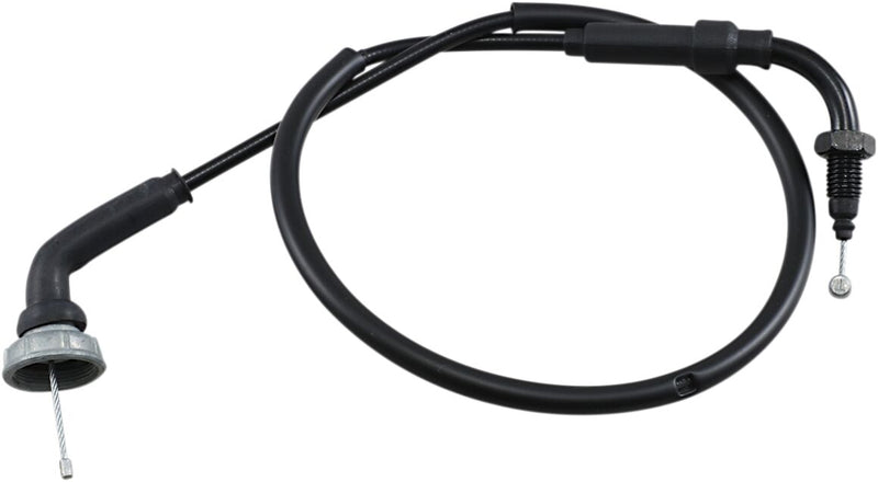 Moose Offroad Hard-parts Black Vinyl Throttle Cable - Black, Flat - 45-1170