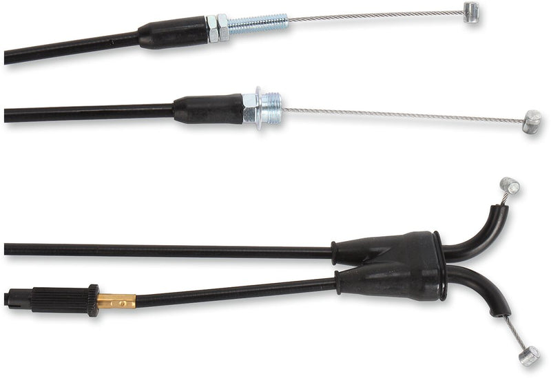 Moose Offroad Hard-parts Black Vinyl Throttle Cable - Black, Flat - 45-1172
