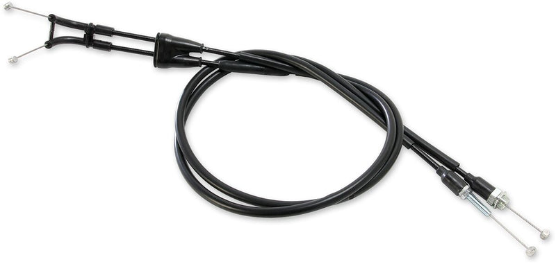 Moose Offroad Hard-parts Black Vinyl Throttle Cable - Black, Flat - 45-1176