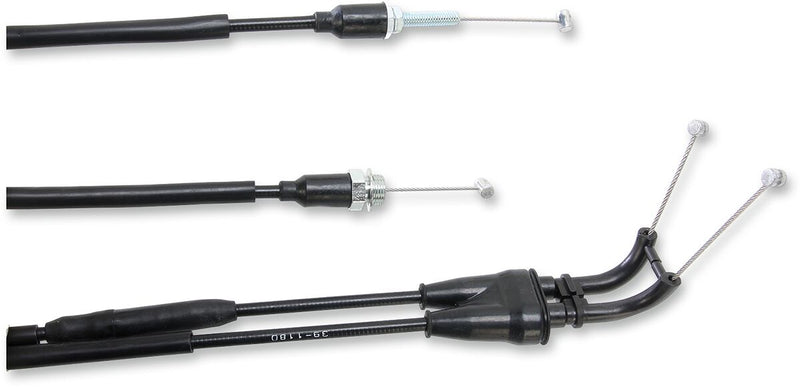 Moose Offroad Hard-parts Black Vinyl Throttle Cable - Black, Flat - 45-1176