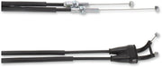 Moose Offroad Hard-parts Black Vinyl Throttle Cable - Black, Flat - 45-1178