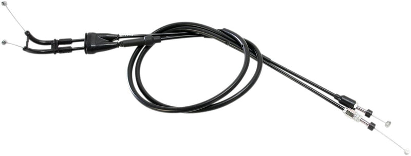Moose Offroad Hard-parts Black Vinyl Throttle Cable - Black, Flat - 45-1180