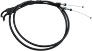 Moose Offroad Hard-parts Black Vinyl Throttle Cable - Black, Flat - 45-1180