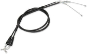 Moose Offroad Hard-parts Black Vinyl Throttle Cable - Black, Flat - 45-1185