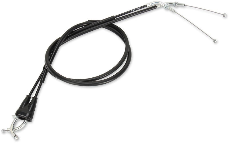 Moose Offroad Hard-parts Black Vinyl Throttle Cable - Black, Flat - 45-1185