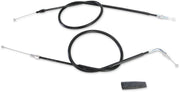 Moose Offroad Hard-parts Black Vinyl Throttle Cable - Black, Flat - 45-1222