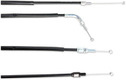 Moose Offroad Hard-parts Black Vinyl Throttle Cable - Black, Flat - 45-1222