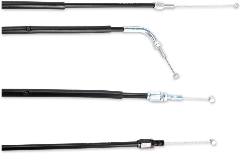 Moose Offroad Hard-parts Black Vinyl Throttle Cable - Black, Flat - 45-1222