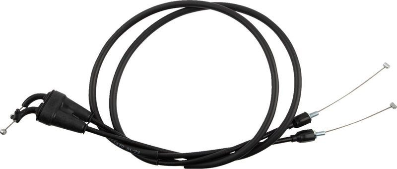 Moose Offroad Hard-parts Black Vinyl Throttle Cable - Black, Flat - 45-1271
