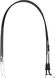 Moose Offroad Hard-parts Black Vinyl Throttle Cable - Black, Flat - 45-1273