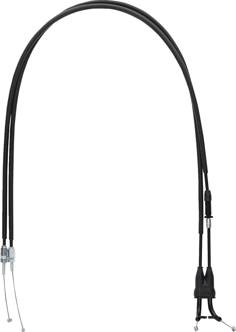 Moose Offroad Hard-parts Black Vinyl Throttle Cable - Black, Flat - 45-1273