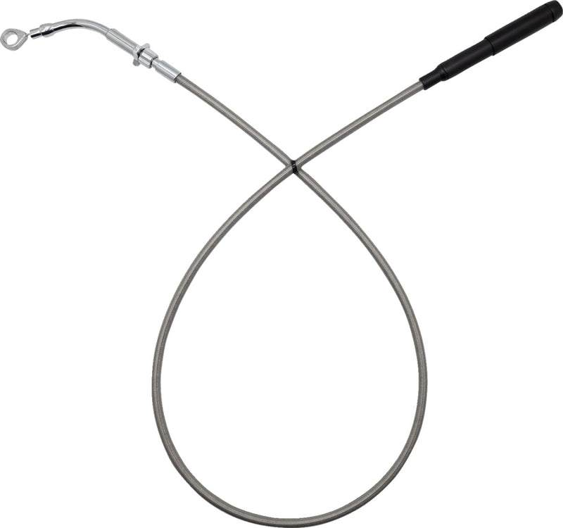 FAT Baggers INC. EZ Install Upper Clutch Cable - +10 cm (4") - Chrome, Polished, Silver - 118004-C