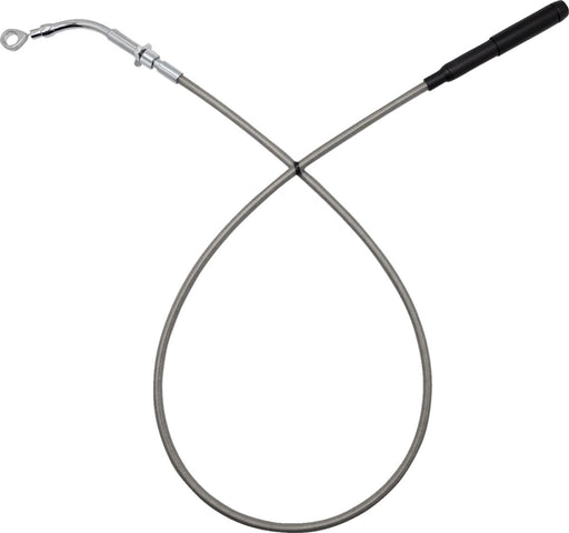 FAT Baggers INC. EZ Install Upper Clutch Cable - +10 cm (4") - Chrome, Polished, Silver - 118004-C