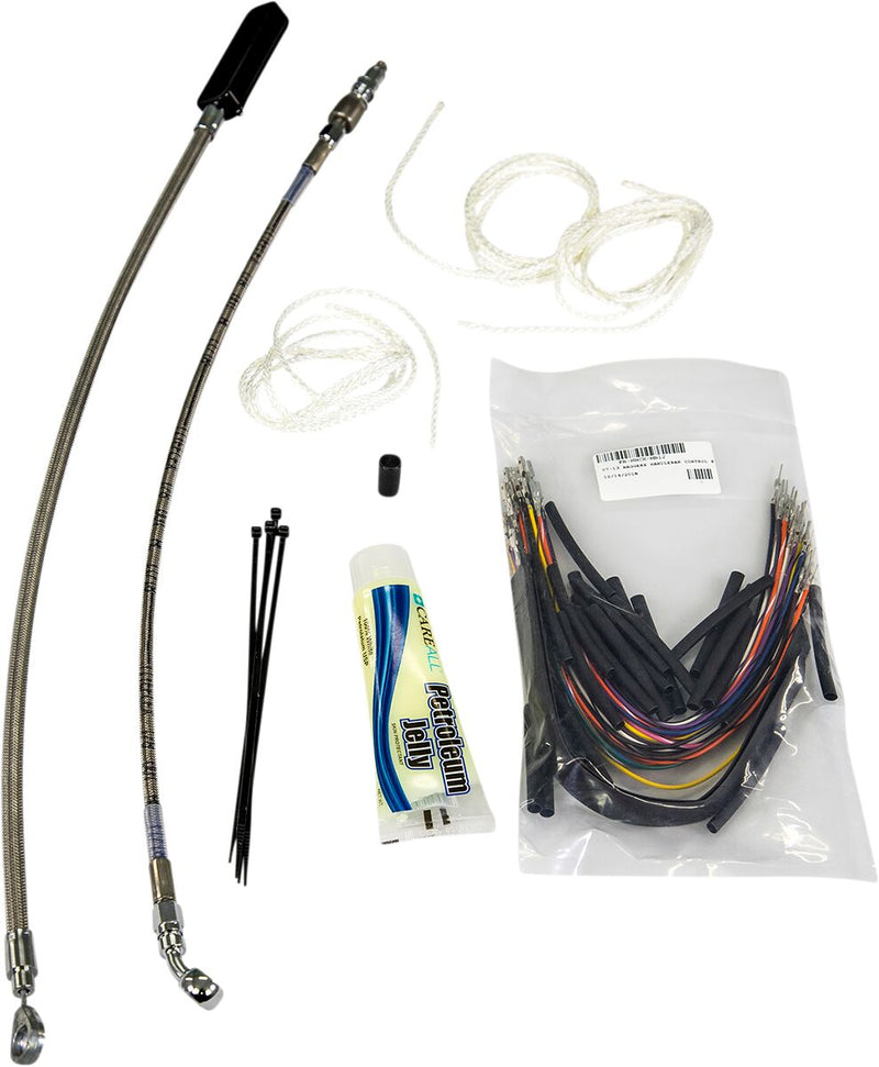 FAT Baggers INC. Control Installation Kit - Polished, Silver - 109116