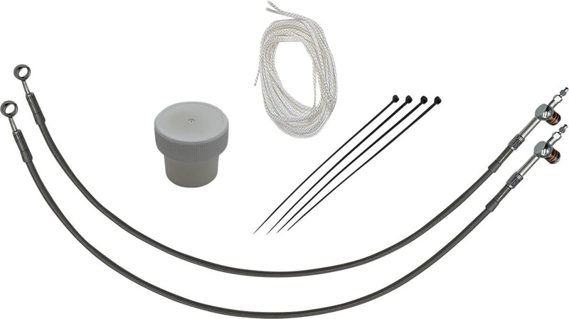 FAT Baggers INC. Control Installation Kit - Polished, Silver - 109712