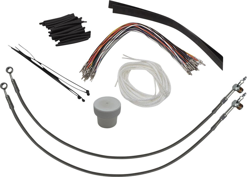 FAT Baggers INC. Control Installation Kit - Polished, Silver - 109714