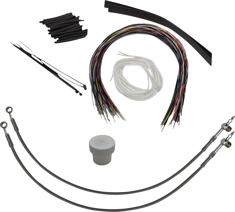 FAT Baggers INC. Control Installation Kit - Polished, Silver - 109716