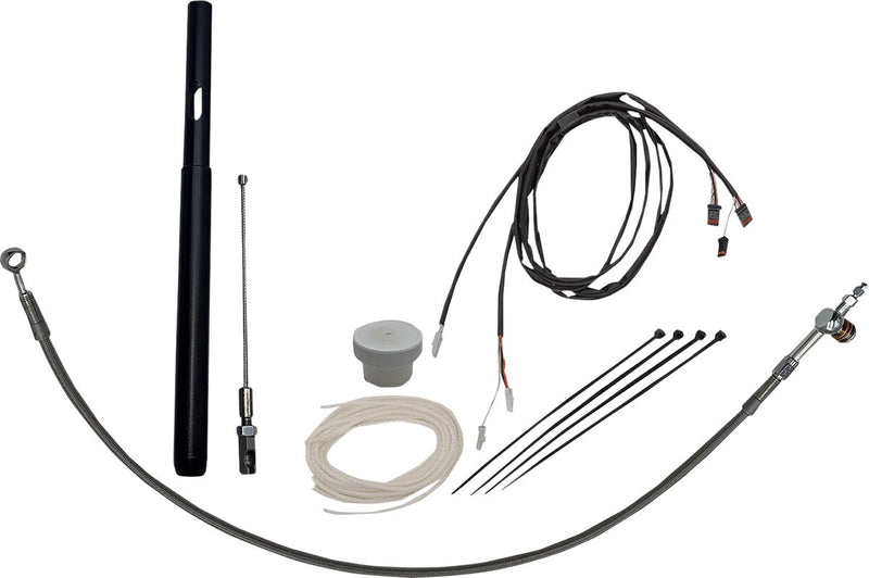 FAT Baggers INC. Control Installation Kit - Polished, Silver - 109014