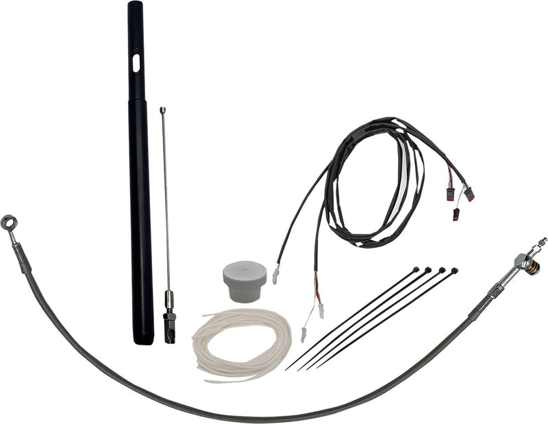 FAT Baggers INC. Control Installation Kit - Polished, Silver - 109016