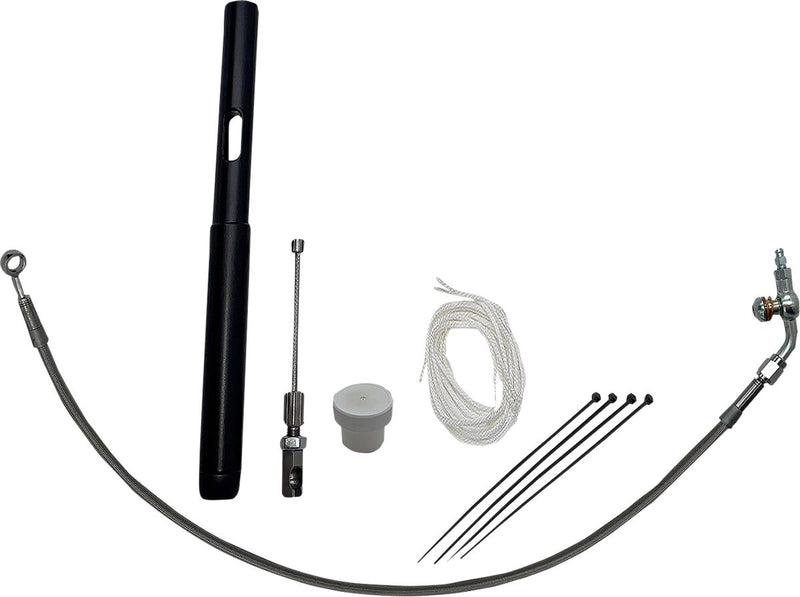 FAT Baggers INC. Control Installation Kit - Polished, Silver - 109914