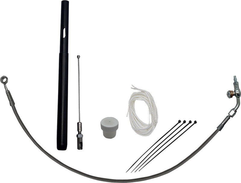 FAT Baggers INC. Control Installation Kit - Polished, Silver - 109916