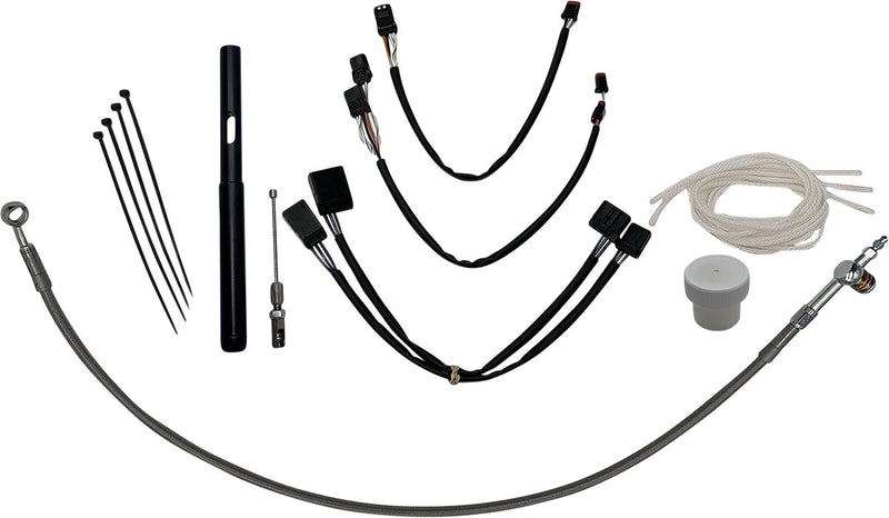 FAT Baggers INC. Control Installation Kit - Polished, Silver - 109514