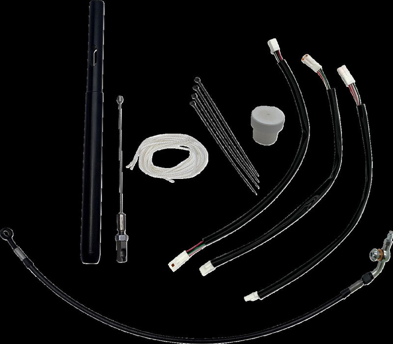 FAT Baggers INC. Handlebar Cable Extension - Black, Gloss - 139914-B