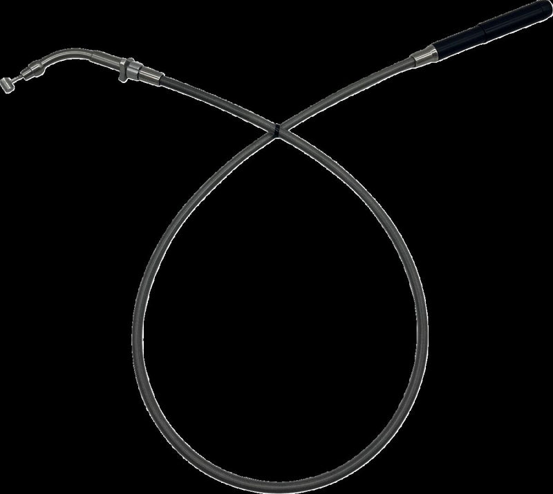 FAT Baggers INC. EZ Install Upper Clutch Cable - Standard - Polished, Silver - 108000