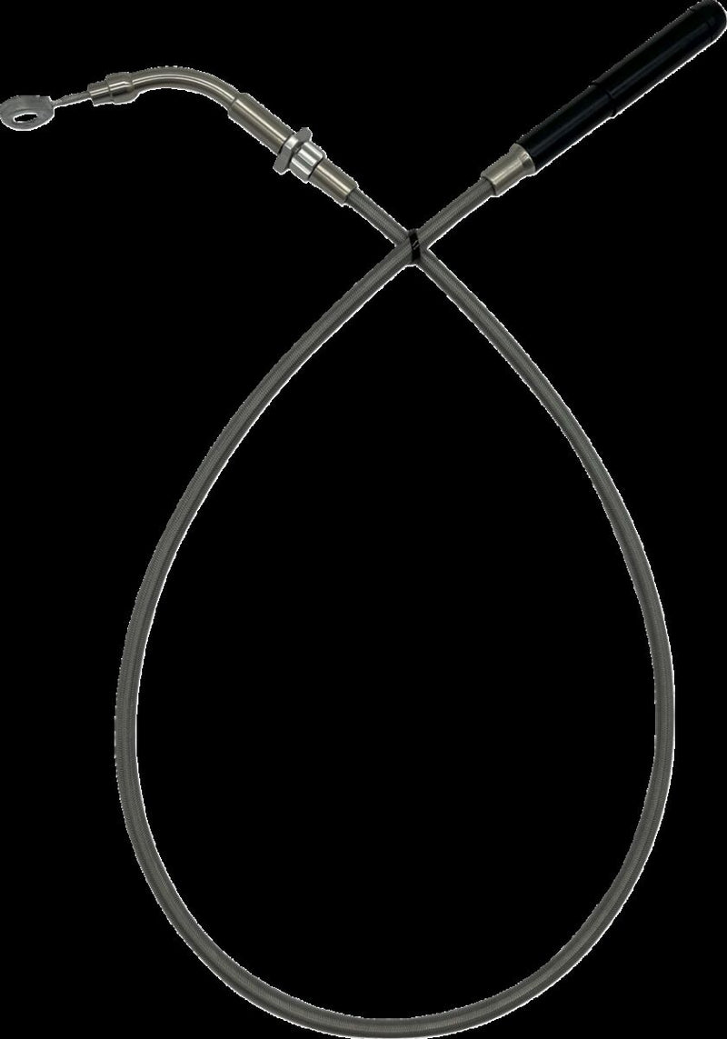 FAT Baggers INC. EZ Install Upper Clutch Cable - +20,3 cm (8") - Polished, Silver - 118008