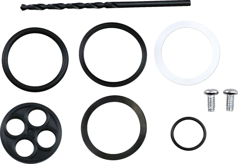 Parts Unlimited Petcock Repair Kit - Black, Silver