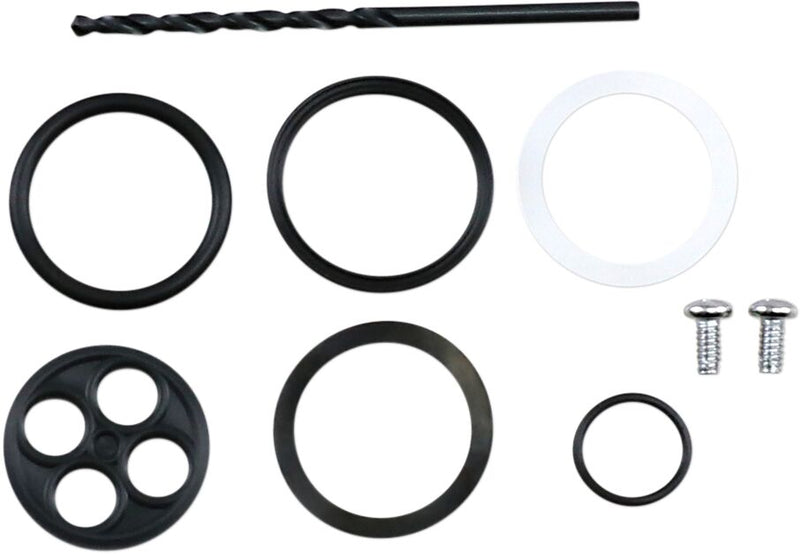Parts Unlimited Petcock Repair Kit - Black, Silver