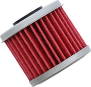 Hiflofiltro Oil Filter - Red, Silver, Cartridge - HF116